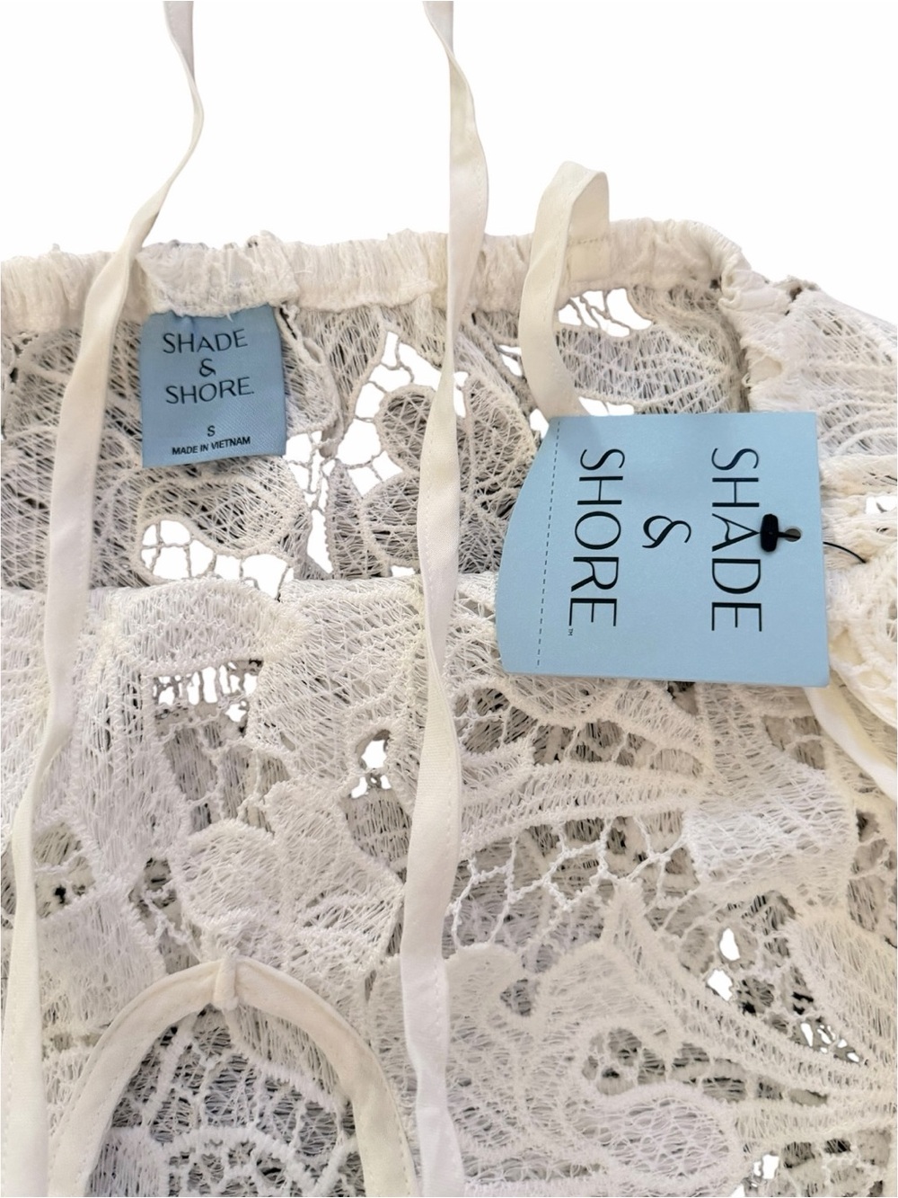 Shade & Shore White Crochet Swim Cover-Up - Picture 5 of 5